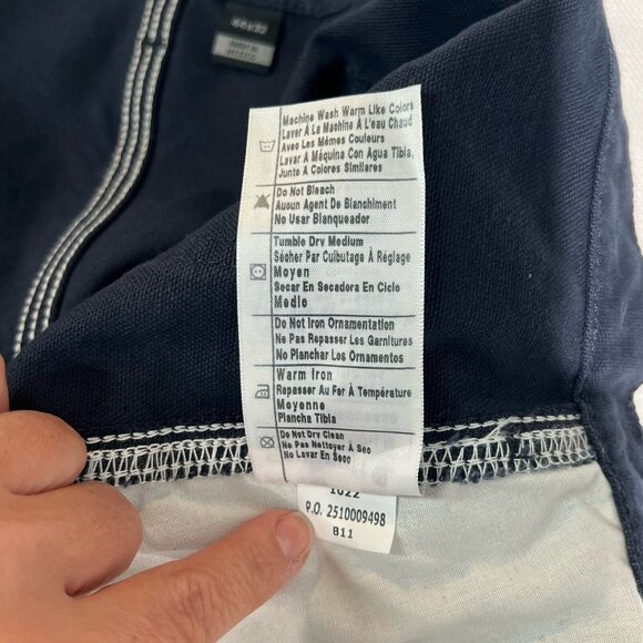 Carhartt Loose Fit Washed Duck Utility Work Pants Mens Sz 44x32 Blue BN0011 New - Picture 11 of 14